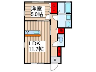 日向B棟の物件間取画像